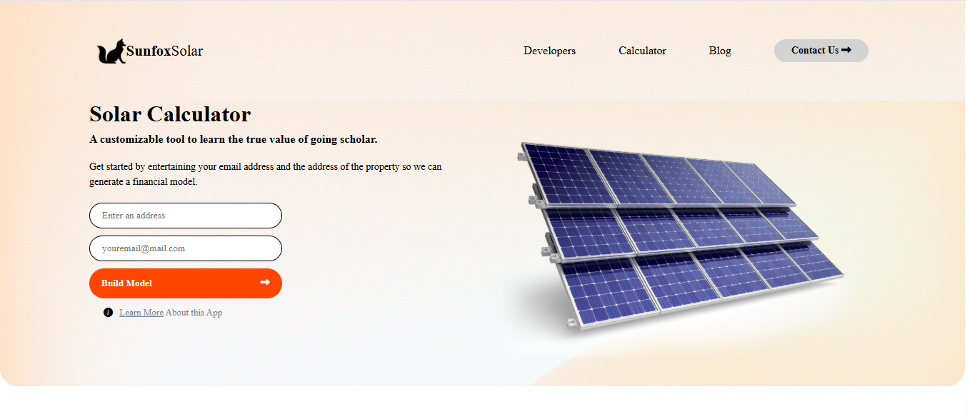 Sunfoxsolar Website
